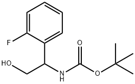 [1-(2-플루오로-페닐)-2-히드록시-에틸]-카르바민산tert-부틸에스테르 구조식 이미지