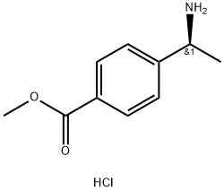 (S)-4-(1-아미노-에틸)-벤조산메틸에스테르염산염 구조식 이미지
