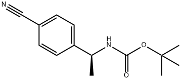 (S)-tert-butyl 1-(4-cyanophenyl)ethylcarbaMate Structure