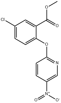 메틸5-클로로-2-[(5-니트로피리딘-2-일)옥시]벤조에이트 구조식 이미지