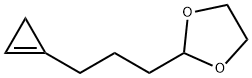 1,3-Dioxolane,  2-[3-(1-cyclopropen-1-yl)propyl]- Structure