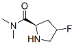 2-피롤리딘카르복사미드,4-플루오로-N,N-디메틸-,(2R)-(9CI) 구조식 이미지