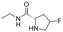 2-피롤리딘카르복사미드,N-에틸-4-플루오로-,(2S)-(9CI) 구조식 이미지
