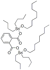 [phthaloylbis(oxy)]bis[dibutyl(octyloxy)stannane] Structure