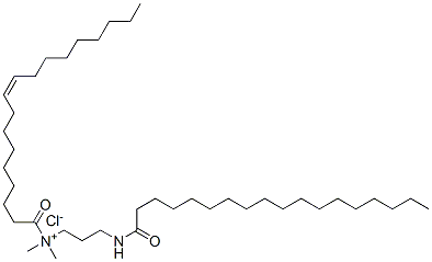 dimethyloleoyl[3-(stearoylamino)propyl]ammonium chloride Structure