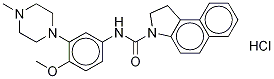 1,2-Dihydro-N-[4-Methoxy-3-(4-Methyl-1-piperazinyl)phenyl]-3H-benz[e]indole-3-carboxaMide Hydrochloride 구조식 이미지