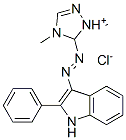 1,4-dimethyl-5-[(2-phenyl-1H-indol-3-yl)azo]-1H-1,2,4-triazolium chloride 구조식 이미지