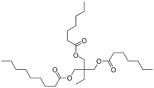 2,2-bis[[(1-oxoheptyl)oxy]methyl]butyl nonan-1-oate Structure
