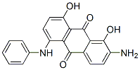 2-amino-1,8-dihydroxy-5-(phenylamino)anthraquinone Structure