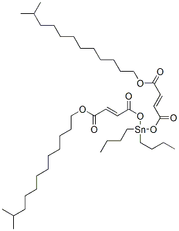 diisotridecyl 4,4'-[(dibutylstannylene)bis(oxy)]bis[4-oxobut-2-enoate] Structure