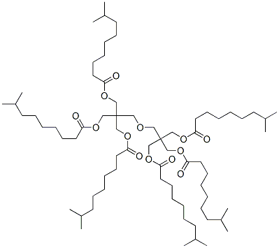 옥시비스[2,2-비스[[(1-옥소이소데실)옥시]메틸]-3,1-프로판디일]디이소데카노에이트 구조식 이미지