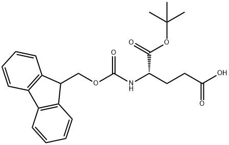 Fmoc-L-Glutamic acid 1-tert-butyl ester 구조식 이미지