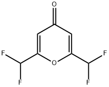 2,6-Bis(difluoromethyl)-4-oxo-4H-pyran Structure