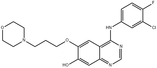 O-Desmethyl Gefitinib 구조식 이미지
