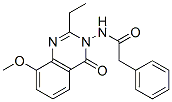 Benzeneacetamide,  N-(2-ethyl-8-methoxy-4-oxo-3(4H)-quinazolinyl)- 구조식 이미지