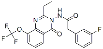Benzeneacetamide,  N-[2-ethyl-4-oxo-8-(trifluoromethoxy)-3(4H)-quinazolinyl]-3-fluoro- 구조식 이미지
