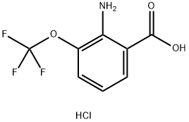 Benzoic acid, 2-aMino-3-(trifluoroMethoxy)-, hydrochloride Structure