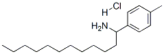 p-methyl-alpha-undecylbenzylamine hydrochloride Structure