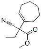 methyl alpha-cyano-alpha-ethyl-1-cyclohepten-1-acetate 구조식 이미지