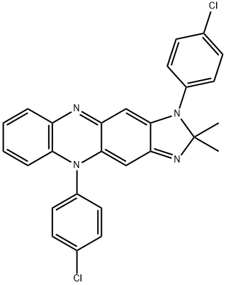 1,5-bis(4-chlorophenyl)-2,5-dihydro-2,2-dimethyl-1H-imidazo[4,5-b]phenazine 구조식 이미지