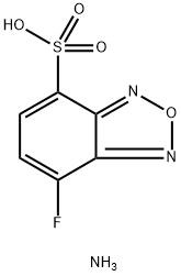 7-FLUOROBENZO-2-OXA-1,3-DIAZOLE-4-SULFONIC ACID AMMONIUM SALT Structure