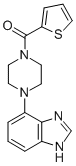 Piperazine, 1-(1H-benzimidazol-4-yl)-4-(2-thienylcarbonyl)- Structure
