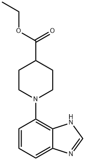 4-피페리딘카르복실산,1-(1H-벤즈이미다졸-4-일)-,에틸에스테르 구조식 이미지