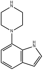 1H-Indole, 7-(1-piperazinyl)- 구조식 이미지