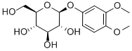 1,2-DINMETHOXY-PHENYL 4-O-BETA-D-GLUCOPYRANOSIDE 구조식 이미지