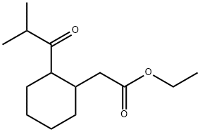 ethyl 2-(2-methyl-1-oxopropyl)cyclohexaneacetate Structure