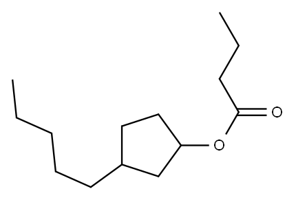 3-pentylcyclopentyl butyrate 구조식 이미지