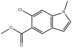 메틸6-클로로-1-메틸-1H-인돌-5-카르복실레이트 구조식 이미지