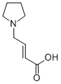 (2E)-4-피롤리딘-1-일부트-2-에노산 구조식 이미지