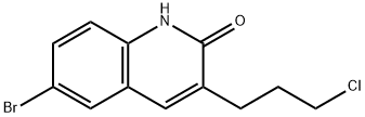 6-BROMO-3-(3-CHLORO-PROPYL)-1H-QUINOLIN-2-ONE 구조식 이미지