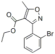 4-Isoxazolecarboxylicacid,3-(2-bromophenyl)-5-methyl-,ethylester(9CI) Structure