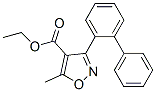 4-Isoxazolecarboxylicacid,3-[1,1-biphenyl]-2-yl-5-methyl-,ethylester(9CI) 구조식 이미지