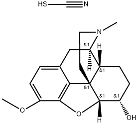 (5alpha,6alpha)-4,5-epoxy-3-methoxy-17-methylmorphinan-6-yl thiocyanate 구조식 이미지