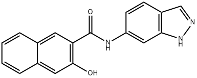 3-hydroxy-N-1H-indazol-6-ylnaphthalene-2-carboxamide 구조식 이미지