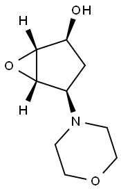 6-Oxabicyclo[3.1.0]hexan-2-ol,4-(4-morpholinyl)-,(1-alpha-,2-alpha-,4-alpha-,5-alpha-)-(9CI) 구조식 이미지