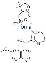 (8alpha)-6'-methoxycinchonan-9(R)-ol mono[(1S)-7,7-dimethyl-2-oxobicyclo[2.2.1]heptane-1-methanesulphonate] 구조식 이미지