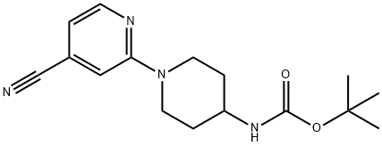 (4'-Cyano-3,4,5,6-tetrahydro-2H-[1,2']bipyridinyl-4-yl)-carbaMic acid tert-butyl ester, 98+% C16H22N4O2, MW: 302.37 Structure