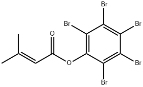 perbromophenyl 3-methyl-2-butenoate 구조식 이미지