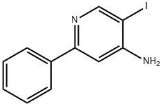 4-Amino-5-iodo-2-phenylpyridine Structure