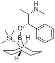 N,α-Dimethyl-β-[[(10R)-10-(trimethylsilyl)-9-borabicyclo[3.3.2]dec-9-yl]oxy]-(αS,βS)-benzeneethanamine 구조식 이미지