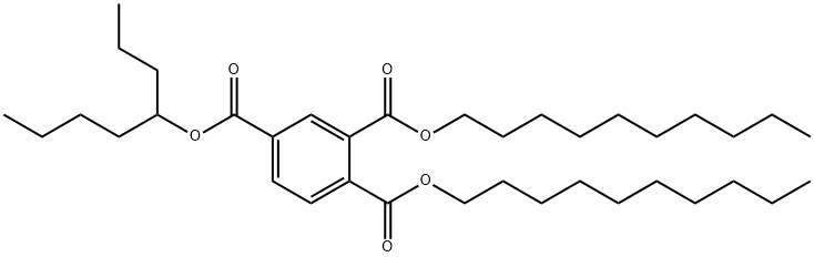 1,2-didecyl 4-octyl benzene-1,2,4-tricarboxylate Structure