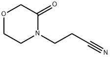 4-Morpholinepropanenitrile,  3-oxo- Structure