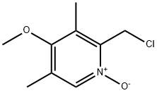 2-클로로메틸-4-메톡시-3,5-디메틸피리딘1-옥사이드 구조식 이미지