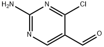 2-AMINO-4-클로로피리미딘-5-CARBOXALDEHYDE 구조식 이미지
