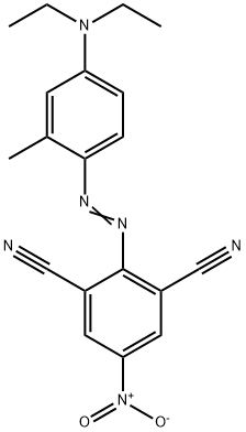 2-[[4-(diethylamino)-2-methylphenyl]azo]-5-nitrobenzene-1,3-dicarbonitrile 구조식 이미지
