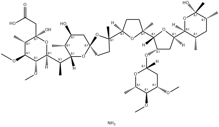 Maduramycin ammonium 구조식 이미지